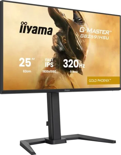 Фото: Монітор iiyama GB2591HSU-B1 Black - 24.5" IPS / 1920×1080 / 360 Гц / Nvidia G-Sync / Pivot / HAS № 24 | KTC