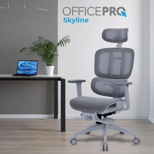 Фото: Крісло OfficePro Skyline Footrest OC750 Gray/Dark Gray (OC750-G-DG-DG) № 27 | KTC