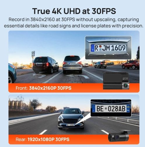 Відеореєстратор 70mai Dash Cam 4K A800SE-2 Set