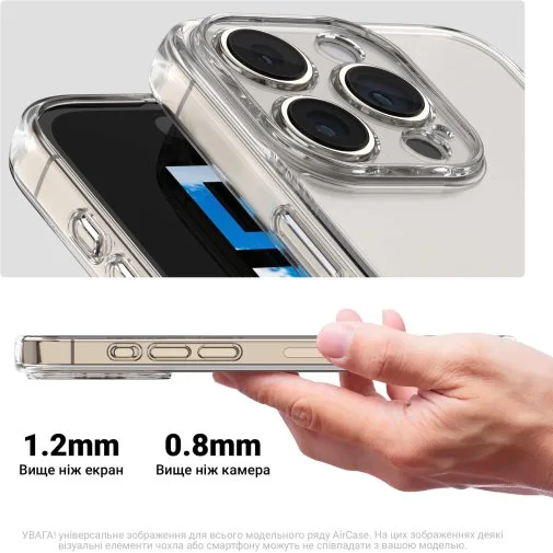 Фото: Чохол ArmorStandart for Poco F8 Ultra - Air Camera cover Clear (ARM89266) № 9 | KTC