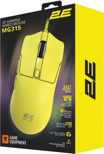 Фото: Миша 2E MG315 Yellow (2E-MG315UYW) № 10 | KTC