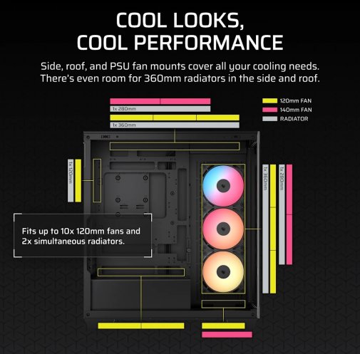 Корпус Corsair 3500X RSR ARGB Black with window (CC-9011322-WW)