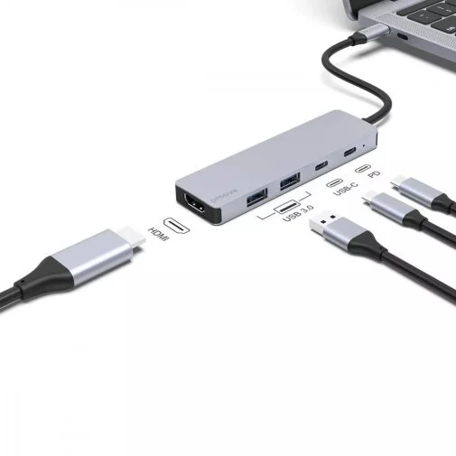 Фото: USB-хаб Proove Iron Link 5in1 Silver (HBIL00222024) № 8 | KTC