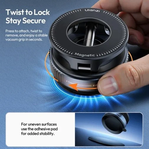Фото: Універсальний тримач Ulanzi SK-25 Mobile PhoneSuction Cup Holder (S003) № 15 | KTC
