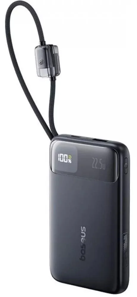 Фото: Батарея універсальна Baseus EnerFill FC11 10000mAh 22.5W Cosmic Black with Built-in Cables Lightning / Type-C (E0027R04) № 17 | KTC
