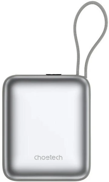 Фото: Батарея універсальна Choetech B832 10000mAh 35W Buid-in Type-C Cabel Grey (B832-GY) № 14 | KTC