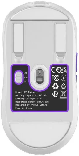 Фото: Миша Proove RC Raider 8K WL/BT/USB White/Purple (WMRR00122017) № 23 | KTC