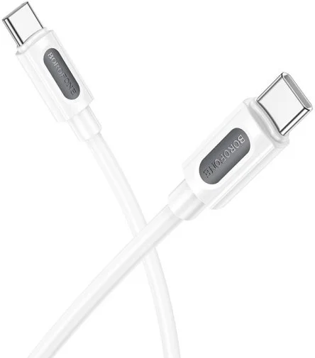 Фото: Кабель BOROFONE BX114 Structure 60W Type-C / Type-C 1m White (6941991116919) № 7 | KTC