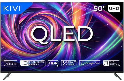 Телевізор QLED Kivi 50U7000MB (Android TV, Wi-Fi, 3840x2160)