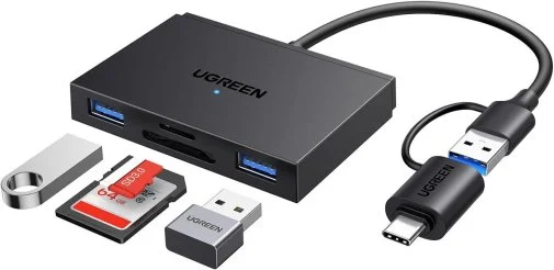 Фото: Кардрідер UGREEN CM812 4in1 Black (45167) № 6 | KTC