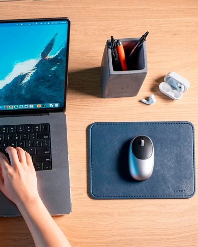 Килимок Satechi Vegan Leather Mouse Pad Blue (ST-LMPB)
