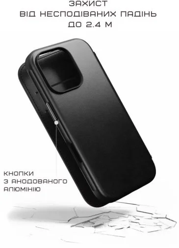 Фото: Чохол Nomad for Apple iPhone 16 Pro Max - Modern Leather Folio Black (NM01675785) № 26 | KTC