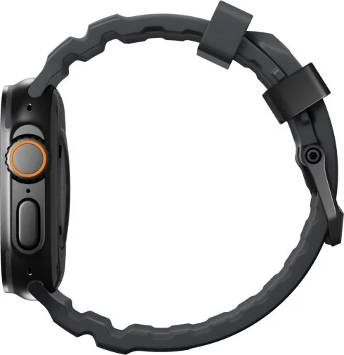 Фото: Ремінець Nomad for Apple Watch 46mm/49mm - Rocky Point Band Black Titanium Hardware Storm (NM014803858) № 20 | KTC