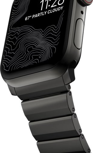 Ремінець Nomad for Apple Watch 46/49mm - Steel Graphite Hardware Graphite (NM1A41BXS0)