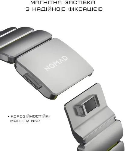 Фото: Ремінець Nomad for Apple Watch 46/49mm - Stratos Natural Hardware Volt (NM011147858) № 15 | KTC
