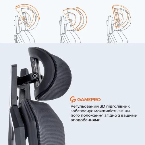 Фото: Крісло GamePro EDGE Black (GC820MB) № 19 | KTC