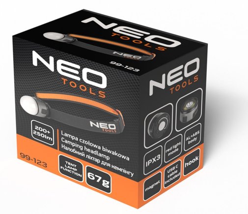 Ліхтар налобний Neo Tools 99-123 450Lm