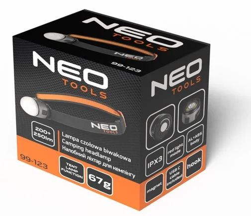 Фото: Ліхтар налобний Neo Tools 99-123 450Lm № 16 | KTC