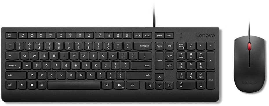 Комплект клавіатура+миша Lenovo Essential Wired Combo Black (4X31R68752)