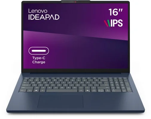 Фото: Ноутбук Lenovo IdeaPad Slim 3 16IPH11 83US006RRA Cosmic Blue - 16" IPS 60 Гц / Intel Core Ultra 5 / 322 / DDR5 16 ГБ / PCI-E SSD 512 ГБ / Intel Graphics № 12 | KTC