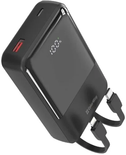 Фото: Батарея універсальна ColorWay DigiPower 20000mAh 45W Built-in Cable Type-C/Lightning (CW-PB200LP04BK) № 12 | KTC