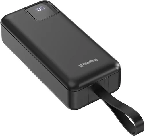 Фото: Батарея універсальна ColorWay EnergyHub 30000mAh 22.5W Built-in Cable Type-C/Lightning (CW-PB300LP05BK) № 15 | KTC