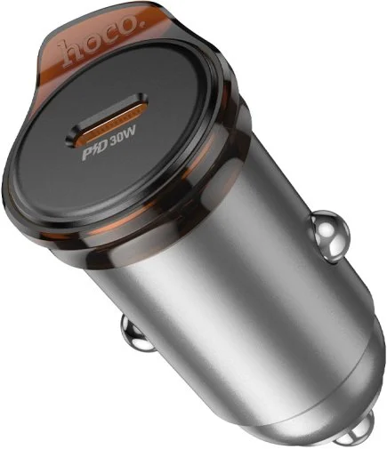 Фото: Автомобільний зарядний пристрій Hoco NZ16 Rigorous PD 30W Metal Gray (6942007644716) № 10 | KTC