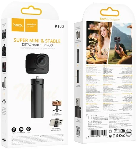 Фото: Штатив Hoco K100 Prestigio Mini Tripod Black (6942007673945) № 17 | KTC