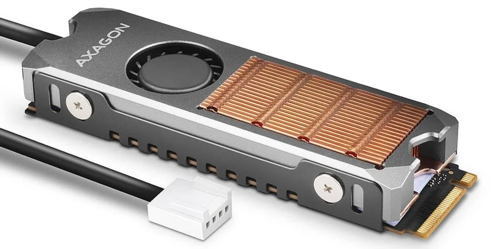 Фото: Радіатор Axagon for SSD M.2 2280 (CLR-M2FAN) № 6 | KTC