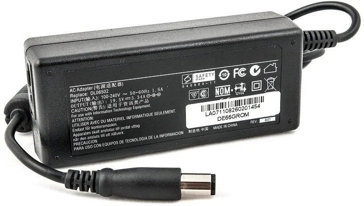 Фото: Блок живлення для ноутбука PowerPlant Dell 19.5V 3.34A (7.4*5.0) № 2 | KTC