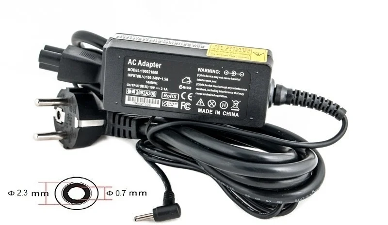 Фото: Блок живлення PowerPlant для ноутбука ASUS 19V 2.1A (2.3*0.7) № 3 | KTC