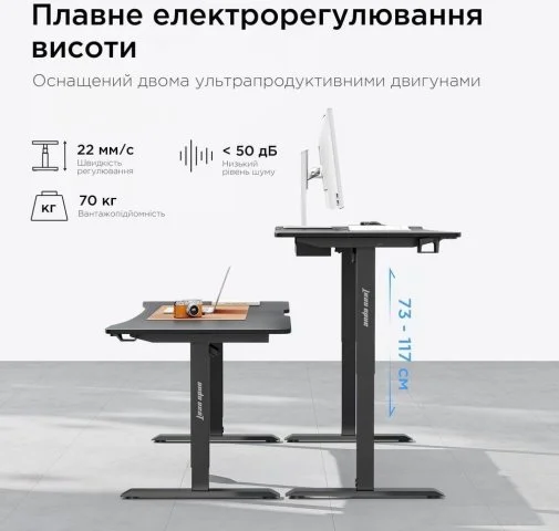 Фото: Стіл комп’ютерний Anda Seat Xtreme 180 Black (AD-D-DD2-1800-04-B) № 25 | KTC