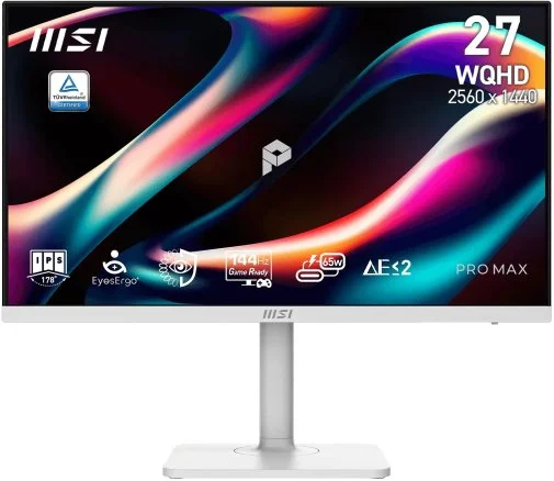 Фото: Монітор MSI Pro Max 271QPHW E14 (PRO MAX 271QPHW E14) - 27" IPS / 2560×1440 / 144 Гц / AMD FreeSync / Pivot / HAS № 12 | KTC