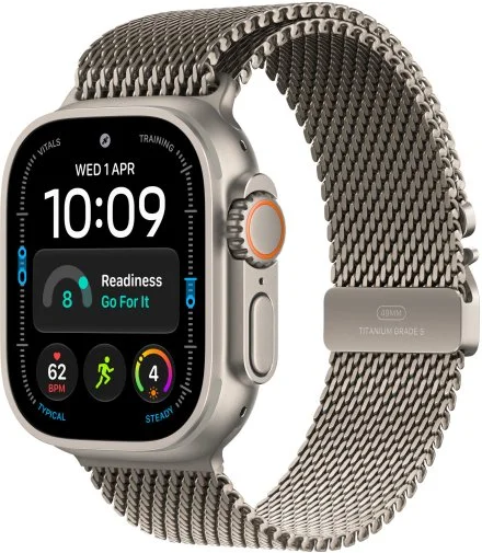 Фото: Ремінець Apple for Apple Watch 49mm - Natural Titanium Milanese Loop - Small (MK0A4) № 4 | KTC