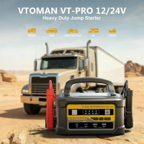 Фото: Бустер Vtoman Jump Starter VT-Pro 10000A 12V/24V 58800mAh № 14 | KTC