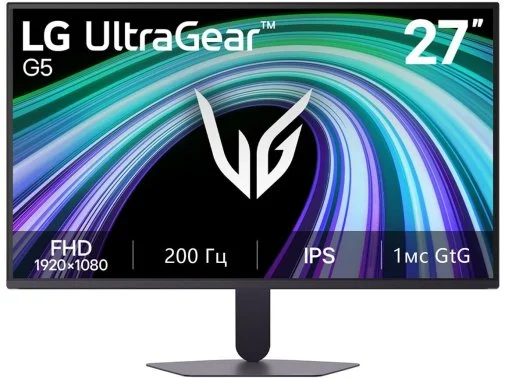 Фото: Монітор LG UltraGear G5 27G523B-B Black - 27" IPS / 1920×1080 / 200 Гц / AMD FreeSync Premium, Nvidia G-Sync Compatible № 7 | KTC