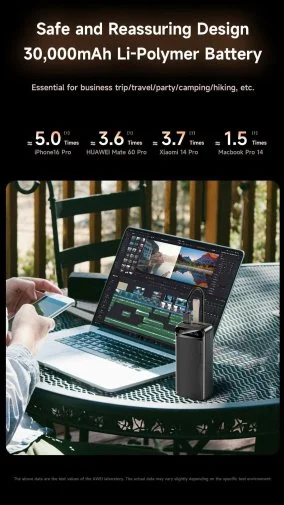 Фото: Батарея універсальна Awei PA-12 30000mAh 22.5W Black (6954284021838) № 16 | KTC