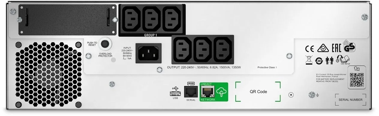 Фото: ДБЖ APC Smart UPS 1500VA 1350W (SMTL1500RMI3UC) № 5 | KTC