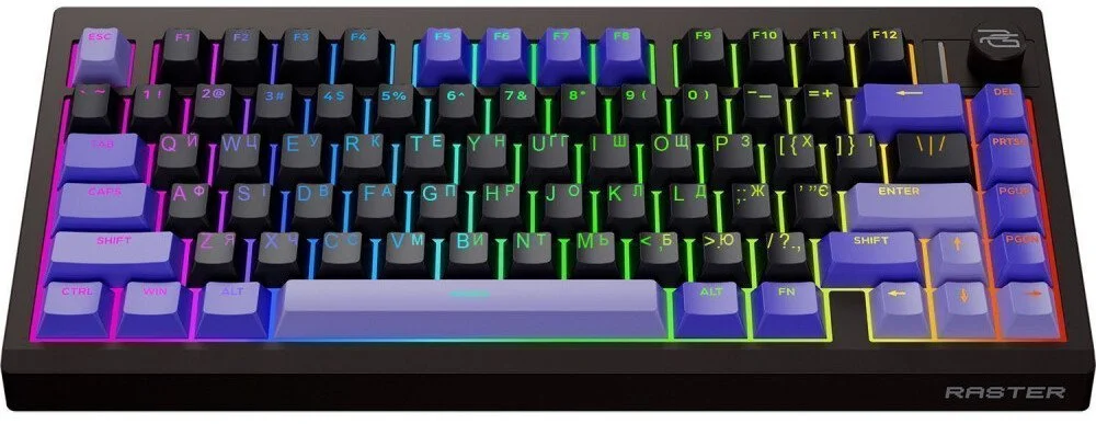 Фото: Клавіатура Proove Gaming Raster Black/Purple (WKRS00022416) № 12 | KTC