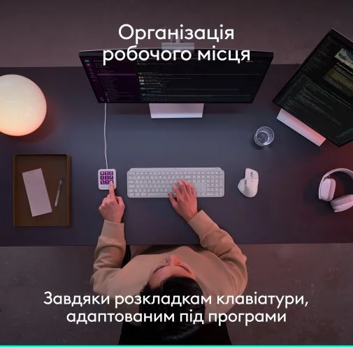 Фото: Клавіатура Logitech MX Keypad Pale Grey (920-013892) № 18 | KTC