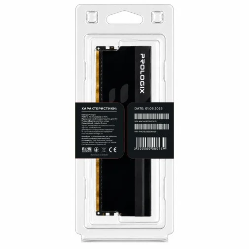 Фото: Оперативна пам’ять ProLogix Onyx Black DDR5 1x16GB (PRO16GB5600YB5) № 11 | KTC