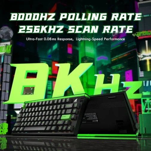 Фото: Клавіатура Attack Shark R85 HE Magnetic Switch Green Black (R85HEGRN_AS) № 15 | KTC