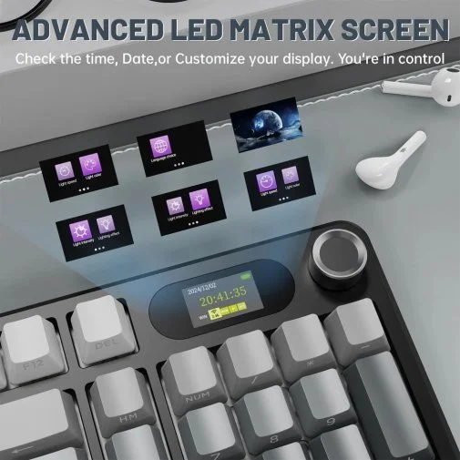 Фото: Клавіатура Attack Shark X98 Pro WL/BT/USB Moonlit Night (X98PROMN_AS) № 18 | KTC