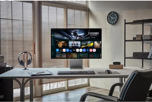 Фото: Монітор Samsung Smart M90SF Monitor (LS32FM902SZXUA) - 32" OLED / 3840×2160 / 165 Гц / AMD FreeSync Premium Pro, Nvidia G-Sync / Pivot / HAS № 24 | KTC