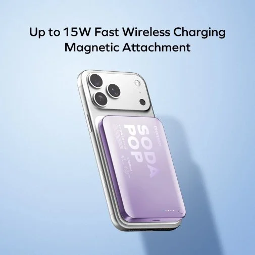 Фото: Батарея універсальна Momax 1-Power Pass 10000mAh 20W / Qi 15W Purple (IP166U) № 27 | KTC