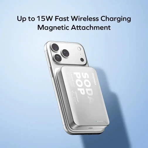 Фото: Батарея універсальна Momax 1-Power Pass 10000mAh 20W / Qi 15W Purple (IP166U) № 30 | KTC