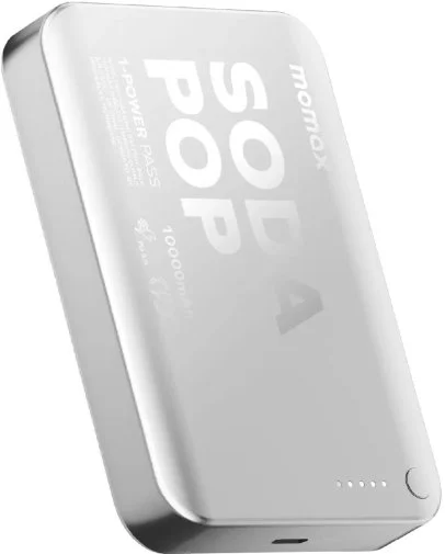 Фото: Батарея універсальна Momax 1-Power Pass 10000mAh 20W / Qi 15W Silver (IP166S) № 17 | KTC