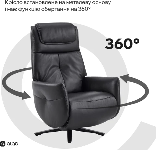 Фото: Крісло Qlab RC268B Black № 30 | KTC