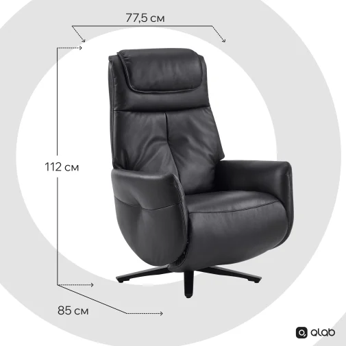 Фото: Крісло Qlab RC268B Black № 35 | KTC