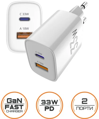Фото: Зарядний пристрій SIGMA X-power PS33-01 GaN 33W White № 11 | KTC